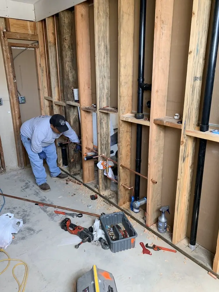 Commercial rough-in plumbing for Water Heater Replacement in Green Knoll